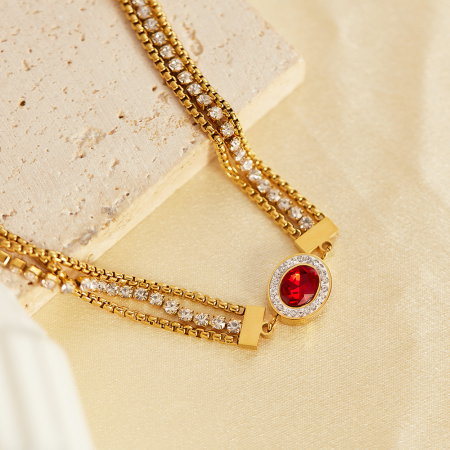 Bratara inox reglabila Elegance cu Zirconii [12]