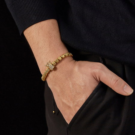 Bratara inox reglabila Unisex cu Coroana [1]