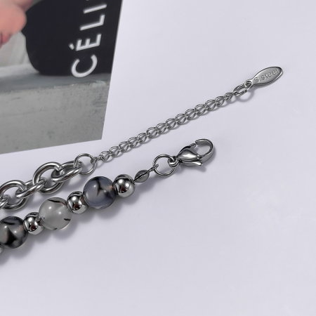 Bratara inox reglabila unisex cu Dragonstone [5]