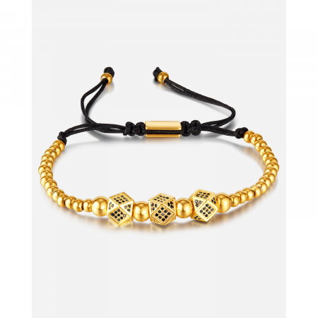 Bratara inox reglabila Unisex cu Romburi [7]