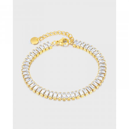 Bratara inox tennis cu zirconii [1]