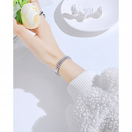 Bratara inox tennis cu zirconii [1]