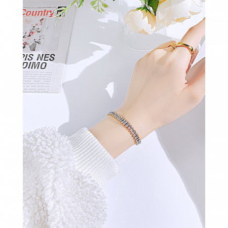 Bratara inox tennis cu zirconii [4]