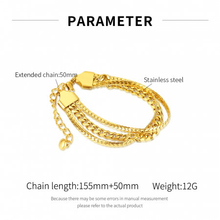 Bratara inox tripla si reglabila [8]