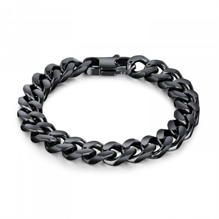 Bratara neagra inox de 10 mm [0]