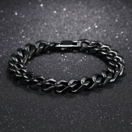 Bratara neagra inox de 10 mm [2]