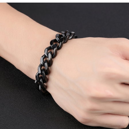 Bratara neagra inox de 10 mm [1]
