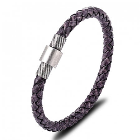 Bratara piele naturala cu inchizatoare din inox