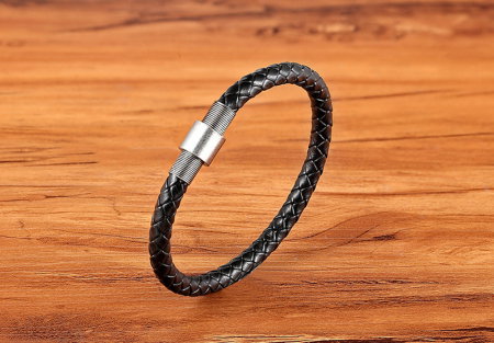 Bratara piele naturala cu inchizatoare din inox [1]