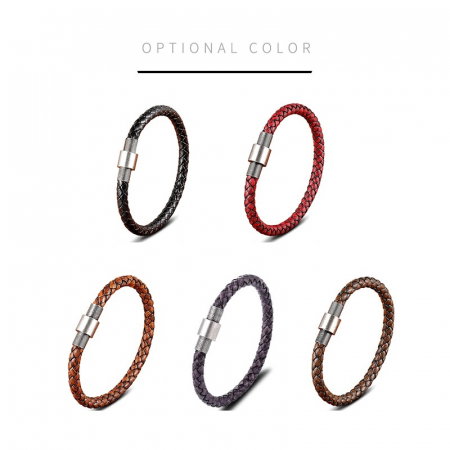 Bratara piele naturala cu inchizatoare din inox [4]