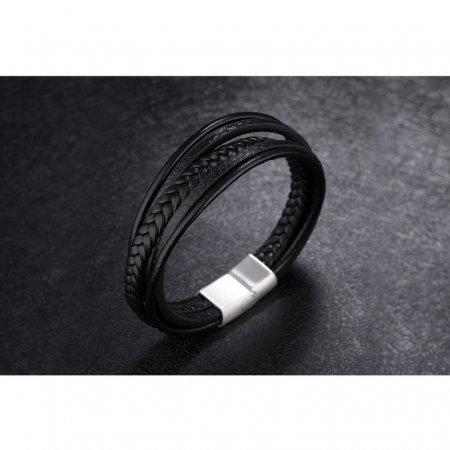 Bratara piele naturala cu inchizatoare din inox [2]