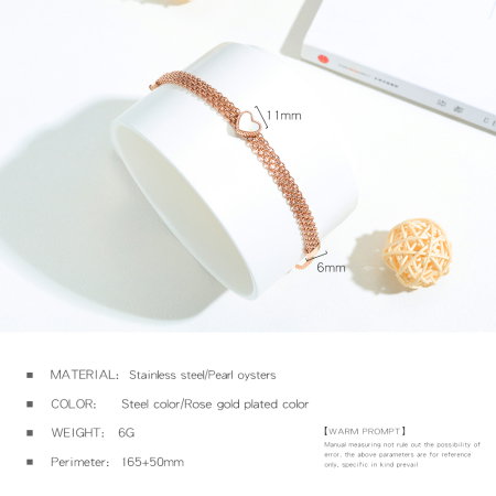 Bratara plasa inox aurie cu inimioara – Rafinament si feminitate moderna [7]