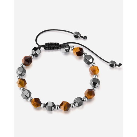 Bratara reglabila cu Ochi de Tigru si Hematit – Energie, Protectie si Echilibru [14]