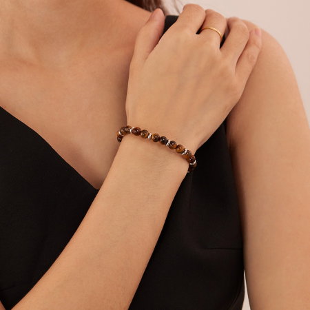 Bratara reglabila cu Ochi de Tigru si inele argintii – Energie si Echilibru [1]