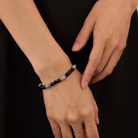 Bratara reglabila cu Onix si Howlit – Echilibru si Protectie Energetica [7]