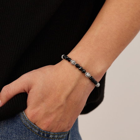 Bratara reglabila cu Onix si Howlit – Echilibru si Protectie Energetica [14]