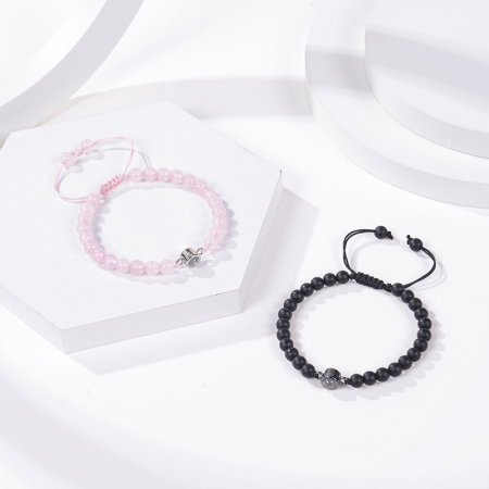 Bratara reglabila cu pietre semipretioase si proiectie "Te Iubesc" in 100 de limbi BLA177 [3]