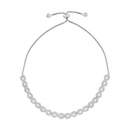 Bratara reglabila din argint 925 cu infint si zirconii