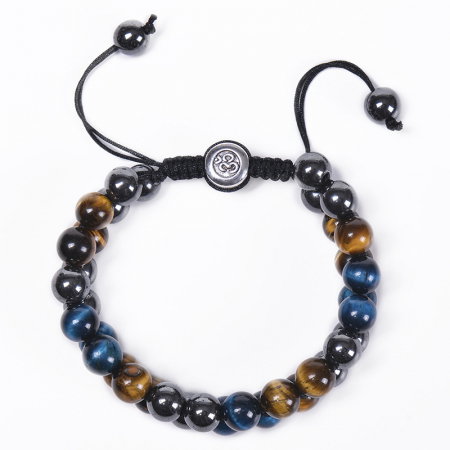 Bratara reglabila dubla cu pietre semipretioase  BLA126 [1]