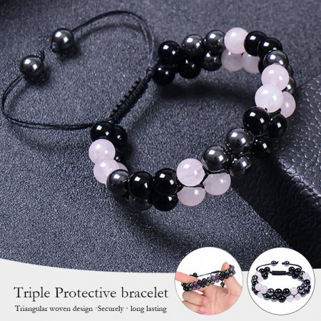 Bratara reglabila dubla cu pietre semipretioase  BLA148 [2]