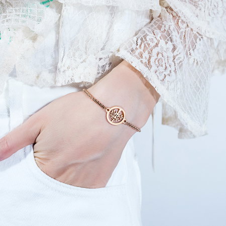 Bratara reglabila inox cu Copacul Vietii [4]