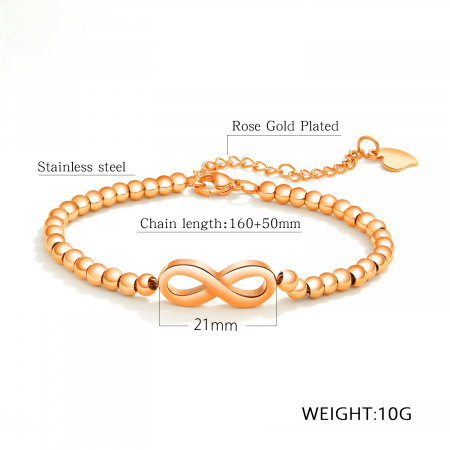 Bratara reglabila inox cu infinit [2]