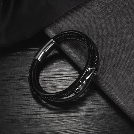 Bratara Sailor piele si inox [1]