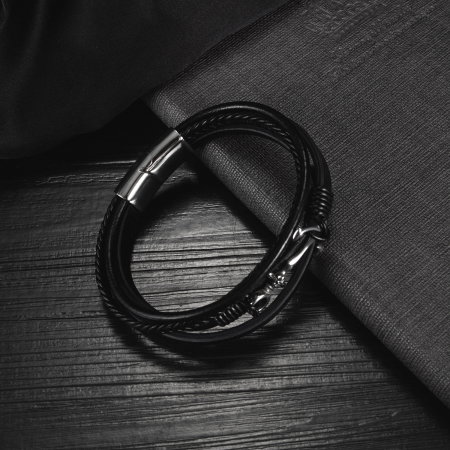 Bratara Sailor piele si inox [8]