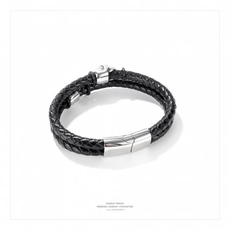 Bratara Spooky piele si inox [13]