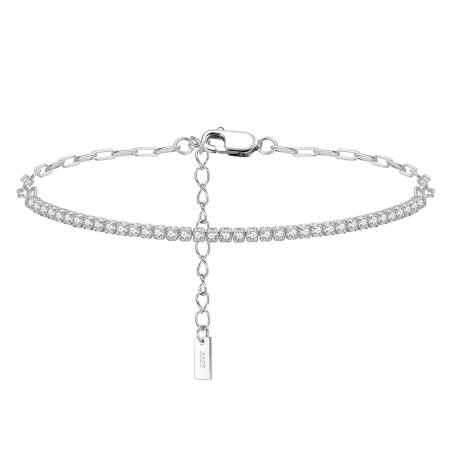 Bratara tennis argint 925 placata cu rodiu cu zirconiu [0]