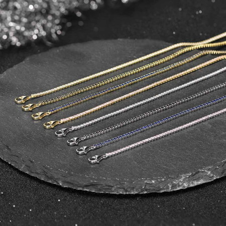 Bratara tennis argint 925 placata cu rodiu cu zirconiu [4]