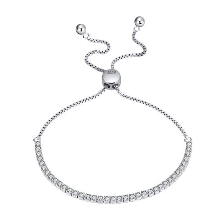 Bratara tennis argint 925 placata cu rodiu cu zirconiu