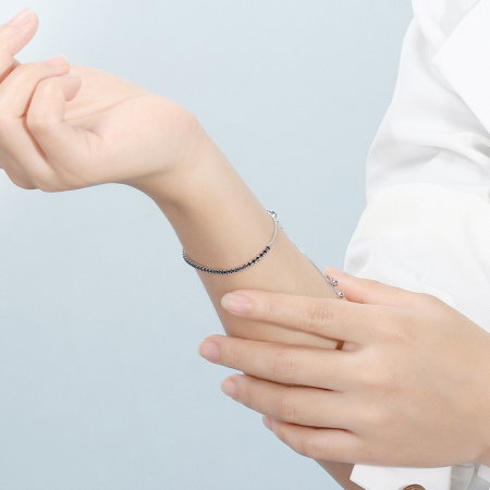 Bratara tennis argint 925 placata cu rodiu cu zirconiu [5]