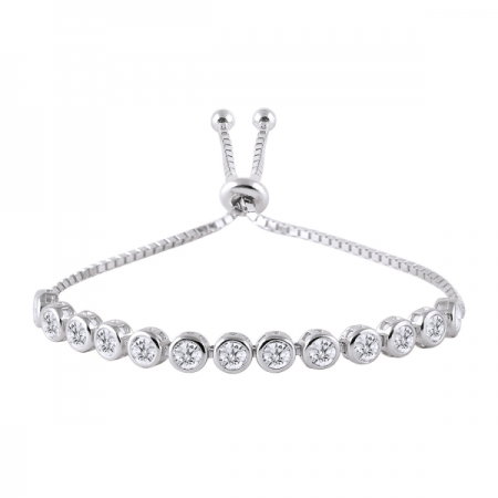 Bratara tennis din argint 925 rodiat cu zirconii albe - Be Elegant BTU0105 [0]