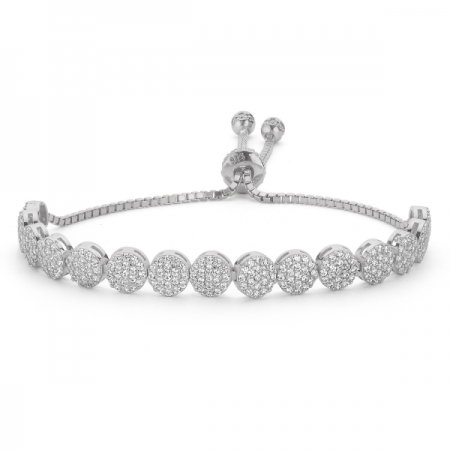 Bratara tennis din argint 925 rodiat cu zirconii albe - Be Elegant BTU0112 [0]