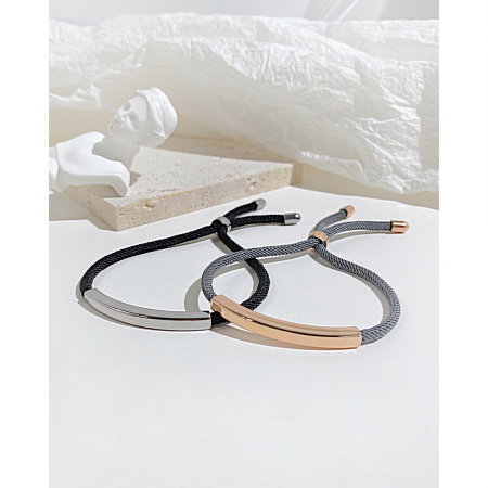 Bratara textila cu inox auriu – Simplitate si eleganta moderna [7]