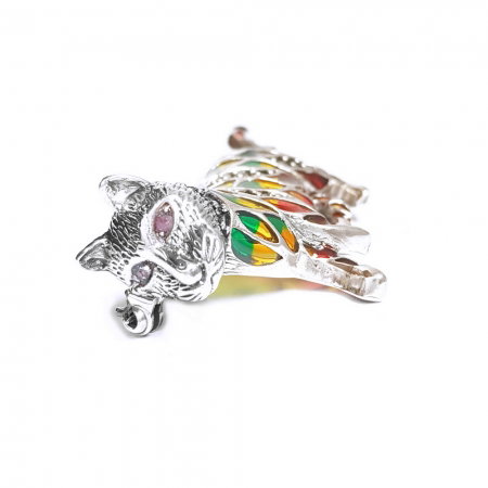 Brosa argint 925 cu pisica [1]