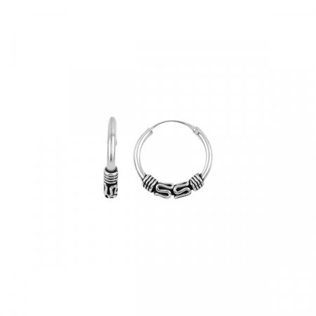 Cercei agint oxidat cu cerc de 14 mm [0]