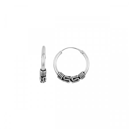 Cercei agint oxidat cu cerc de 16 mm [0]