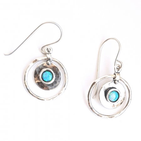 Cercei argint 925 Israel cu opal imperial - Be Nature EPO0044 [0]