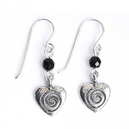 Cercei argint 925 Israel inimioare cu onix - Be Nature EPO0043 [1]