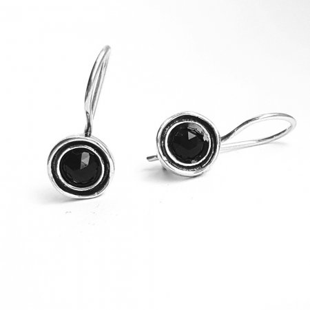 Cercei argint 925 Israel cu onix - Be Nature EPO0032 [1]
