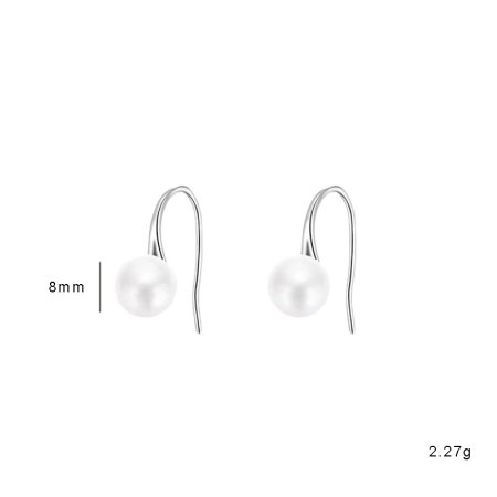 Cercei argint 925 placati cu aur 14 k cu perle naturale [3]