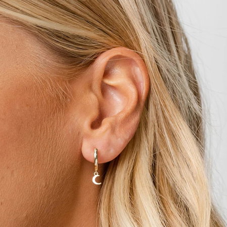 Cercei argint 925 placati cu aur 14K [1]