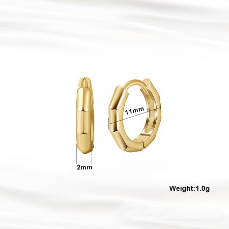 Cercei argint 925 placati cu aur 14K [3]