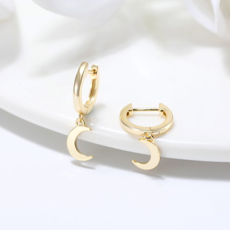 Cercei argint 925 placati cu aur 14K [2]