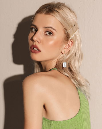 Cercei argint 925 placati cu aur 14K cu perle naturale [5]