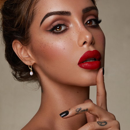 Cercei argint 925 placati cu rodiu cu perle naturale [1]