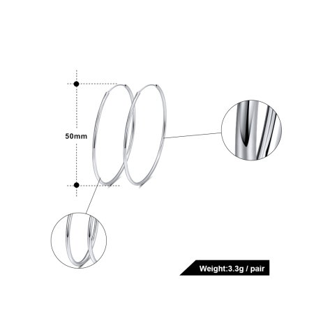 Cercei argint 925 placati cu rodiu [2]