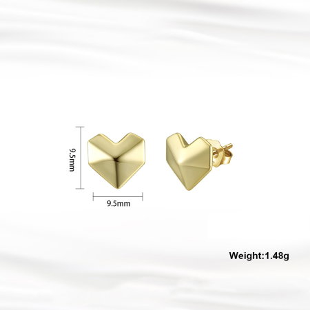 Cercei argint 925 placati cu aur 14K [2]